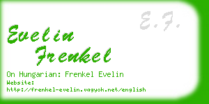 evelin frenkel business card